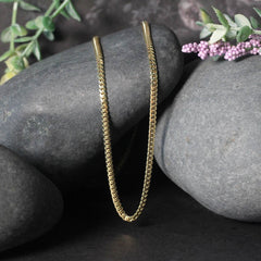 14k Yellow Gold Classic Solid Miami Cuban Chain (2.60 mm) - Sable Gold