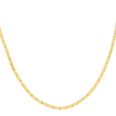 Geometric Brick Necklace in 14K Yellow Gold