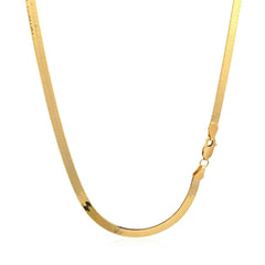 Imperial Herringbone Chain in 10k Yellow Gold (3.80 mm) - Sable Gold