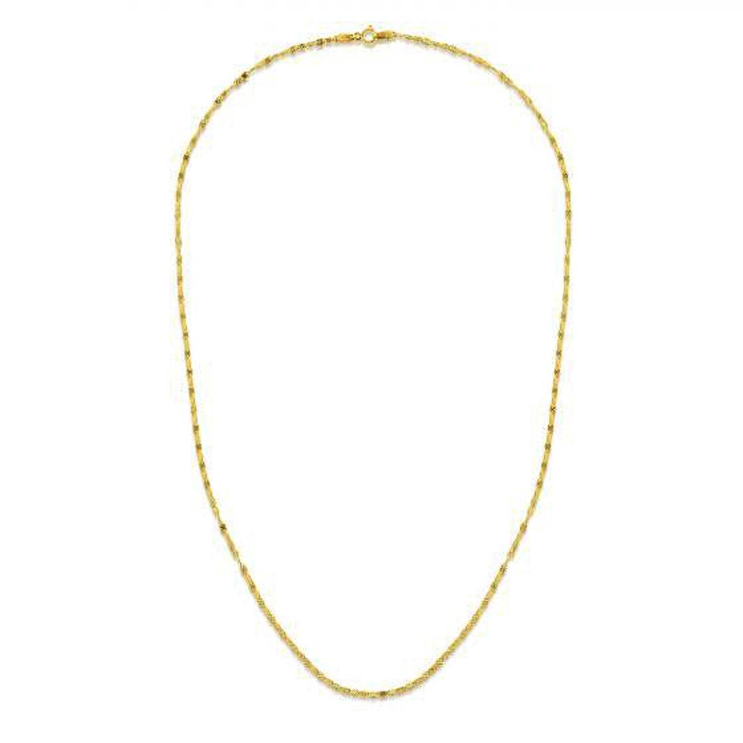 14k Yellow Gold Sparkle Valentino Chain (1.70 mm) - Sable Gold