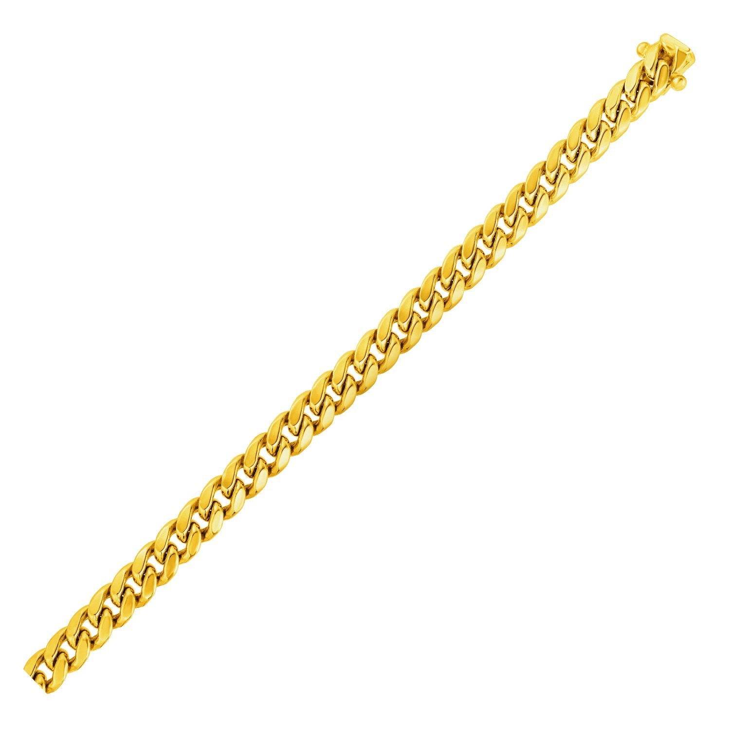 10k Yellow Gold Semi Solid Miami Cuban Chain (6.10 mm) - Sable Gold