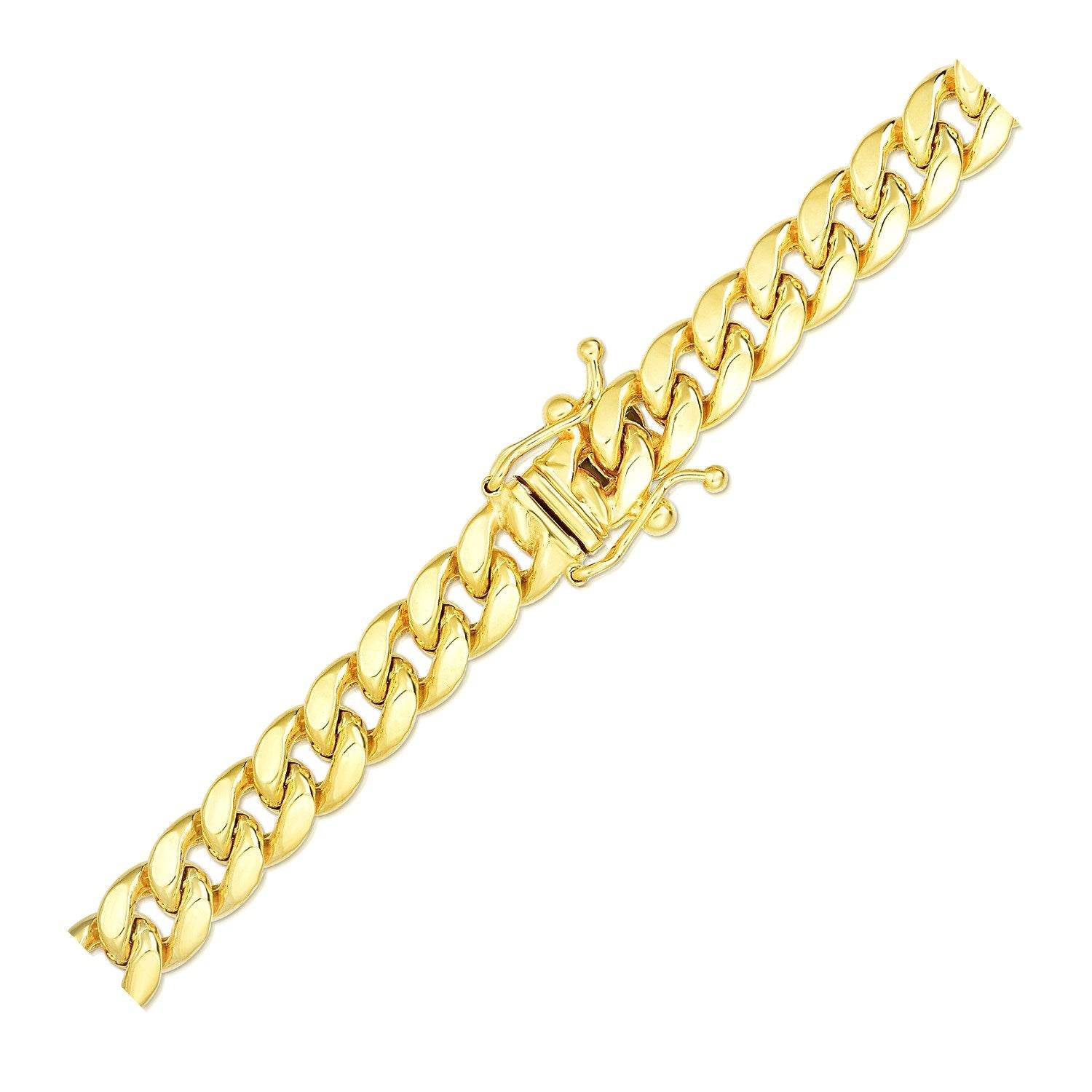 10k Yellow Gold Semi Solid Miami Cuban Chain (6.10 mm) - Sable Gold