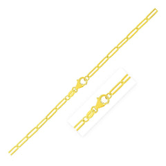 14K Yellow Gold Paperclip Chain (2.50 mm) - Sable Gold