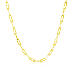 14K Yellow Gold Paperclip Chain (2.50 mm) - Sable Gold