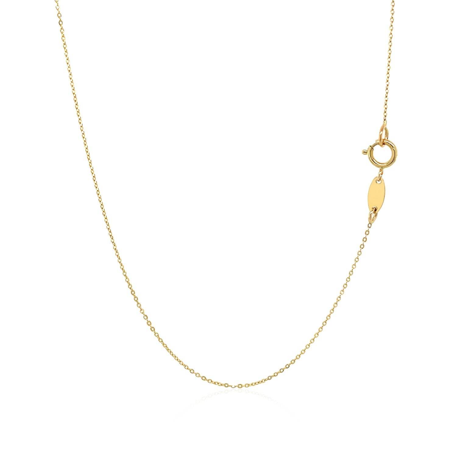 14k Yellow Gold Necklace with Five Pointed Star - Sable Gold