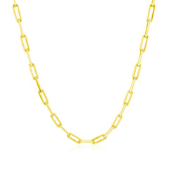 10K Yellow Gold Paperclip Chain (2.50 mm) - Sable Gold