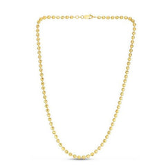 Moon Cut Bead Chain in 14k Yellow Gold (4.00 mm) - Sable Gold