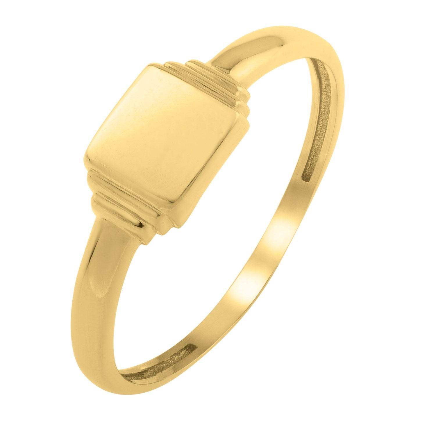 Mini Signet Ring in 14K Yellow Gold (2.00 mm) - Sable Gold