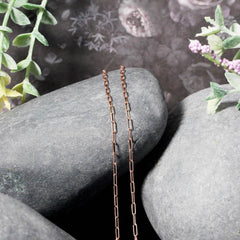 14k Rose Gold Adjustable Paperclip Chain (1.50 mm) - Sable Gold