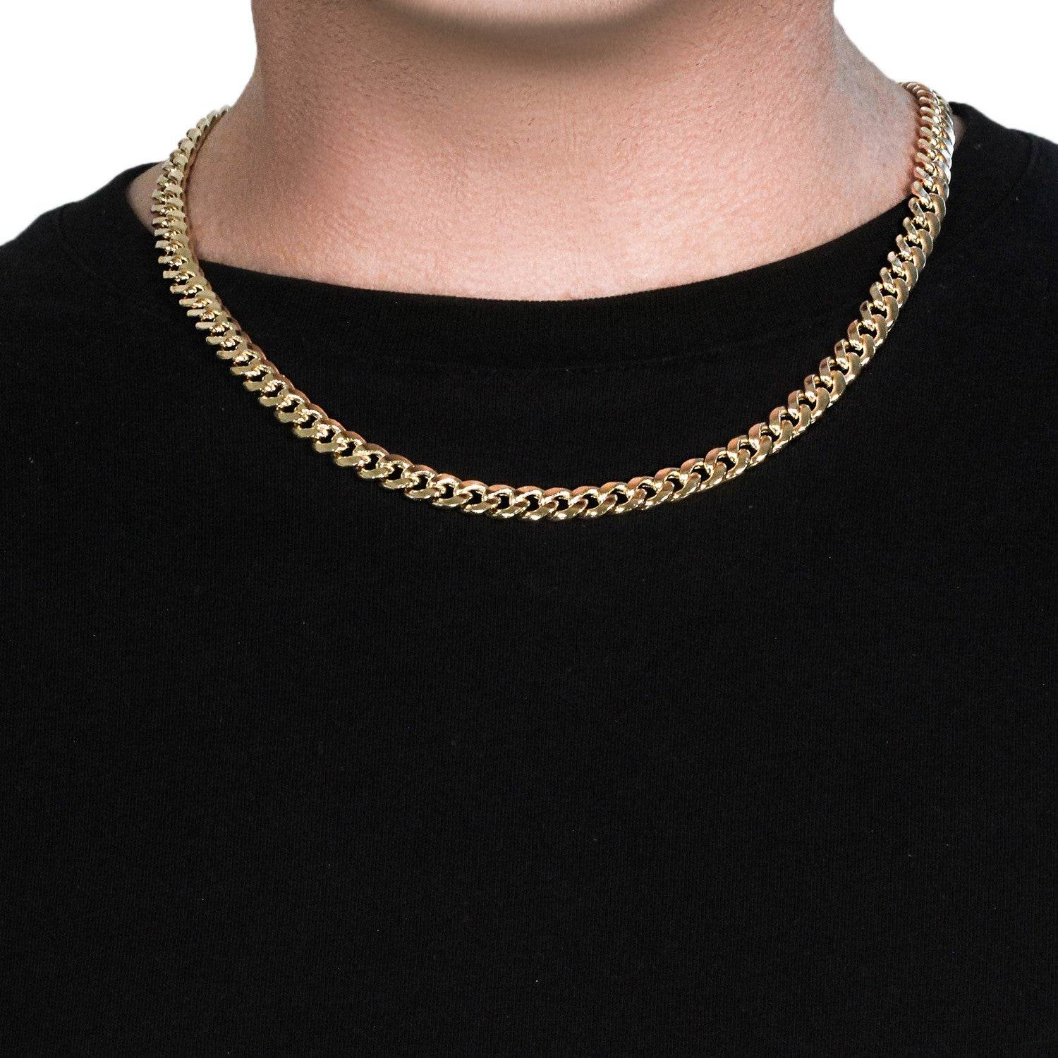 10k Yellow Gold Light Miami Cuban Chain (8.00 mm) - Sable Gold