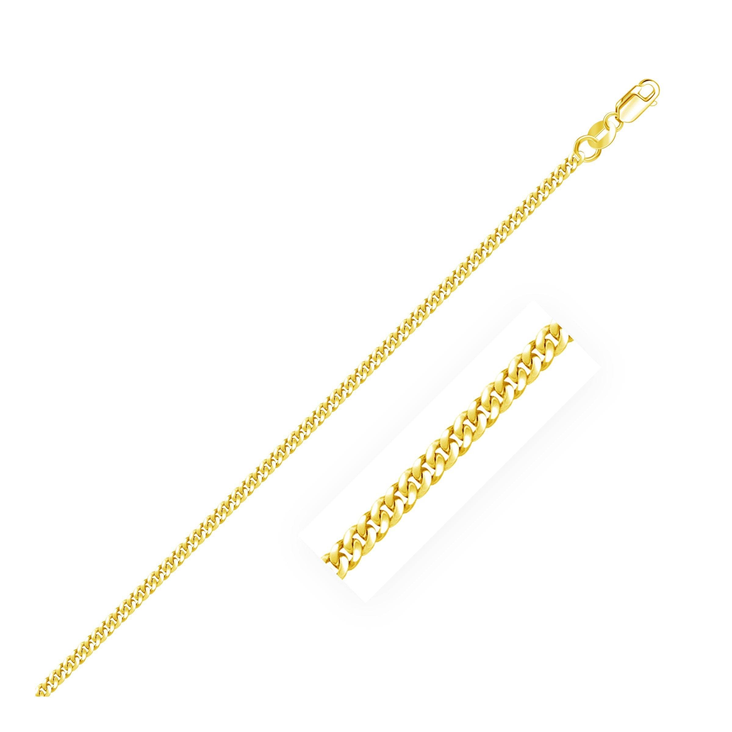 18k Yellow Gold Gourmette Chain (2.20 mm) - Sable Gold