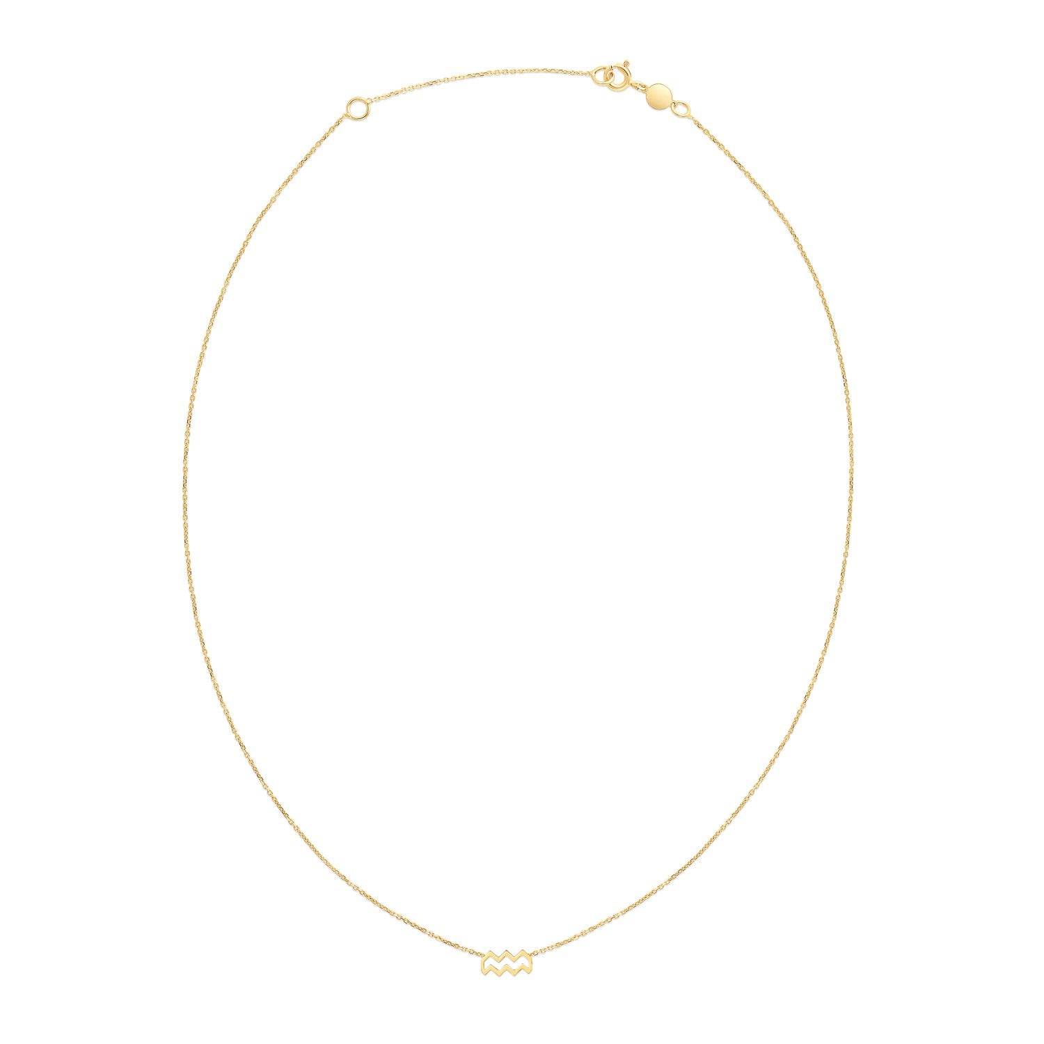 14K Yellow Gold Aquarius Necklace - Sable Gold