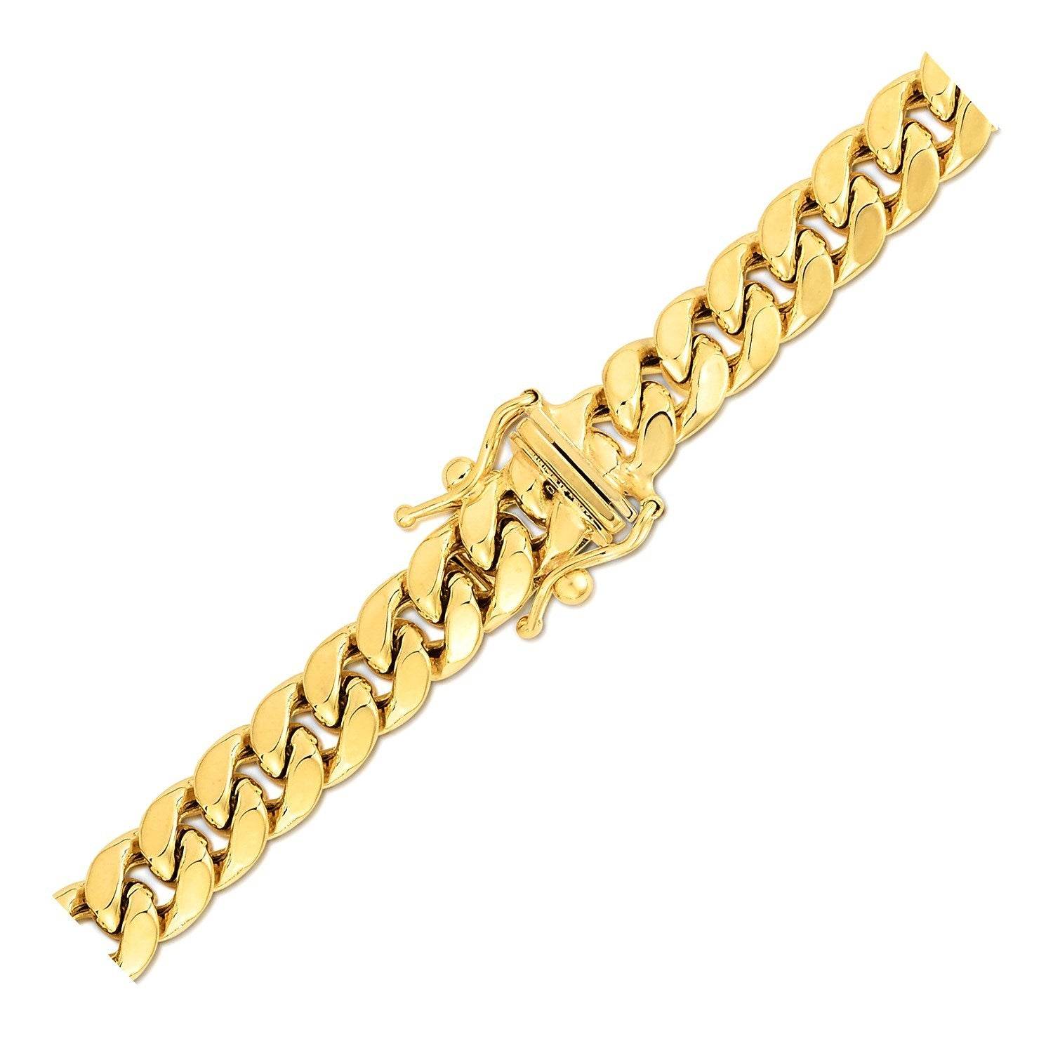 10k Yellow Gold Semi Solid Miami Cuban Chain (6.60 mm) - Sable Gold