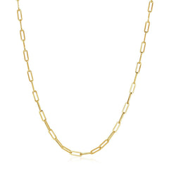 14K Yellow Gold Wide Paperclip Chain (3.20 mm) - Sable Gold