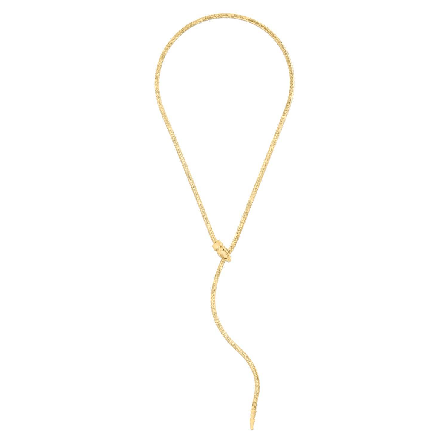 14k Yellow Gold Serpent Necklace - Sable Gold