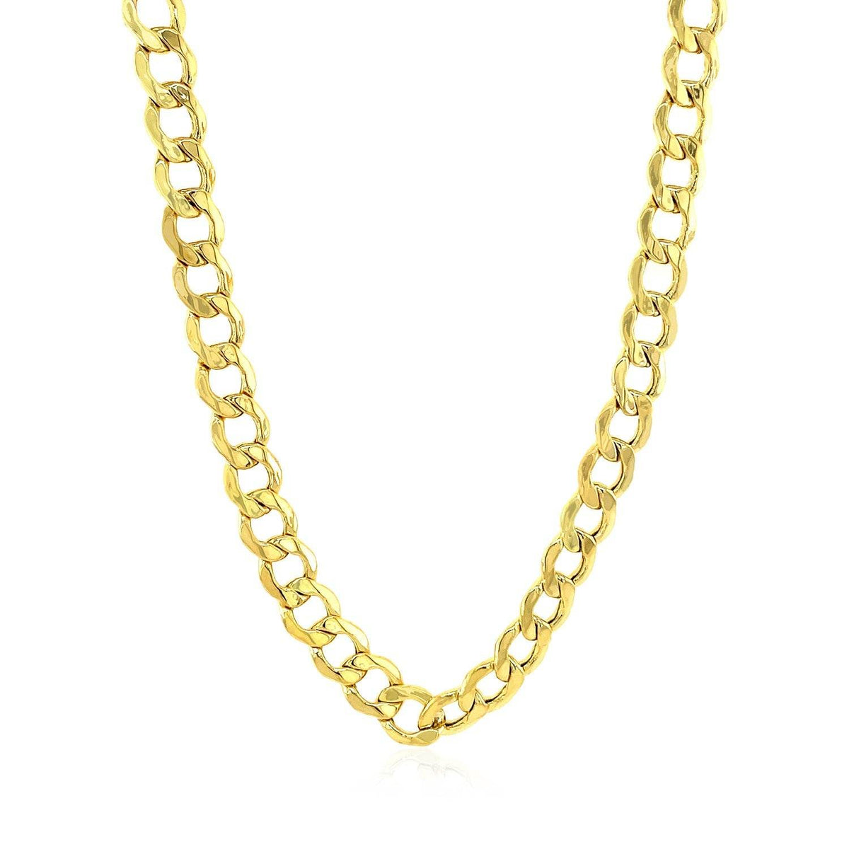 10k Yellow Gold Curb Chain (6.20 mm) - Sable Gold