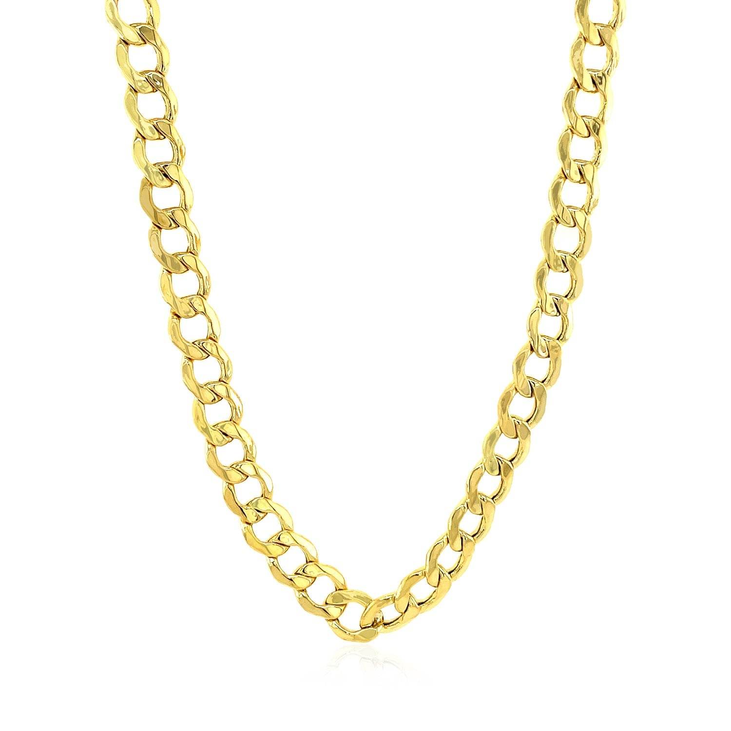 10k Yellow Gold Curb Chain (6.20 mm) - Sable Gold