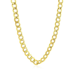 10k Yellow Gold Curb Chain (6.20 mm) - Sable Gold