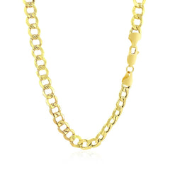 10k Yellow Gold Curb Chain (6.20 mm) - Sable Gold