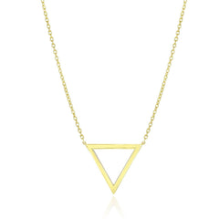 14k Yellow Gold Delta Symbol Chain Necklace - Sable Gold