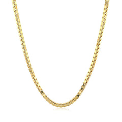 14k Yellow Gold Semi Solid Box Chain (2.10 mm) - Sable Gold