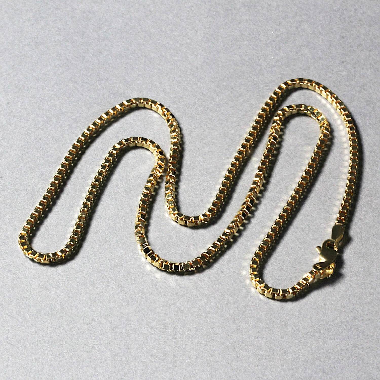 14k Yellow Gold Semi Solid Box Chain (2.10 mm) - Sable Gold