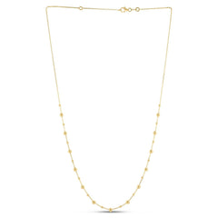 14k Yellow Gold Bead Necklace - Sable Gold