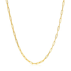 14k Yellow Gold Adjustable Paperclip Chain (1.50 mm) - Sable Gold