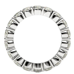 Round Cut Lab Grown Diamond Eternity Ring in 14k White Gold (2 cttw FG/VS2) - Sable Gold