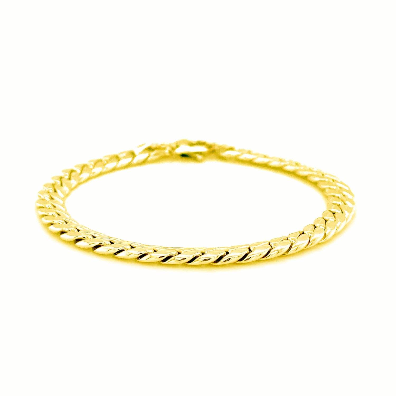 14K Yellow Gold Cuban Link Bracelet (5.90 mm) - Sable Gold