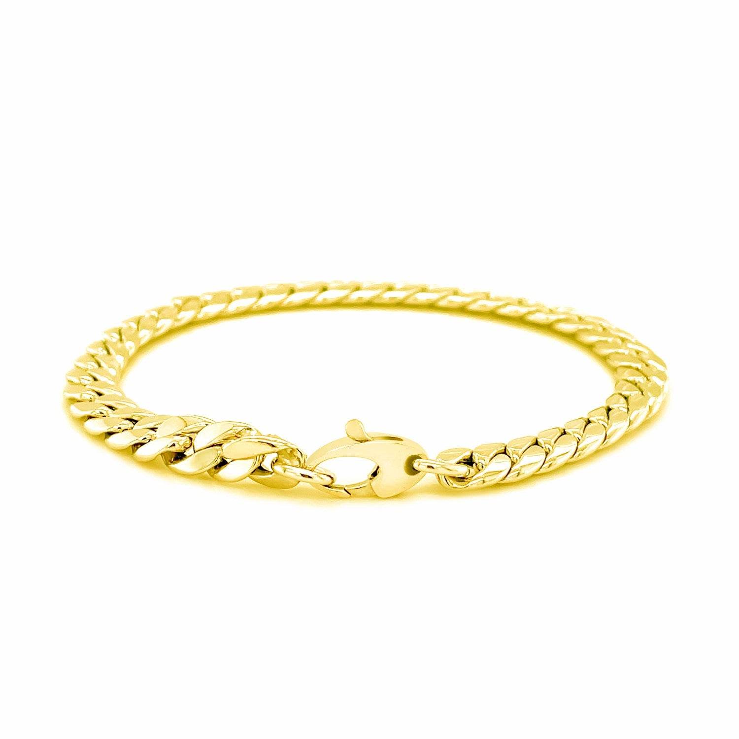 14K Yellow Gold Cuban Link Bracelet (5.90 mm) - Sable Gold