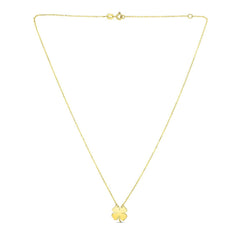 14K Yellow Gold Four Leaf Clover Necklace - Sable Gold