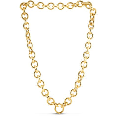 14k Yellow Gold Round Link Chain Necklace - Sable Gold