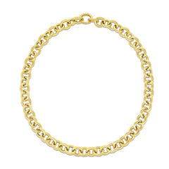 14k Yellow Gold Round Link Chain Necklace - Sable Gold