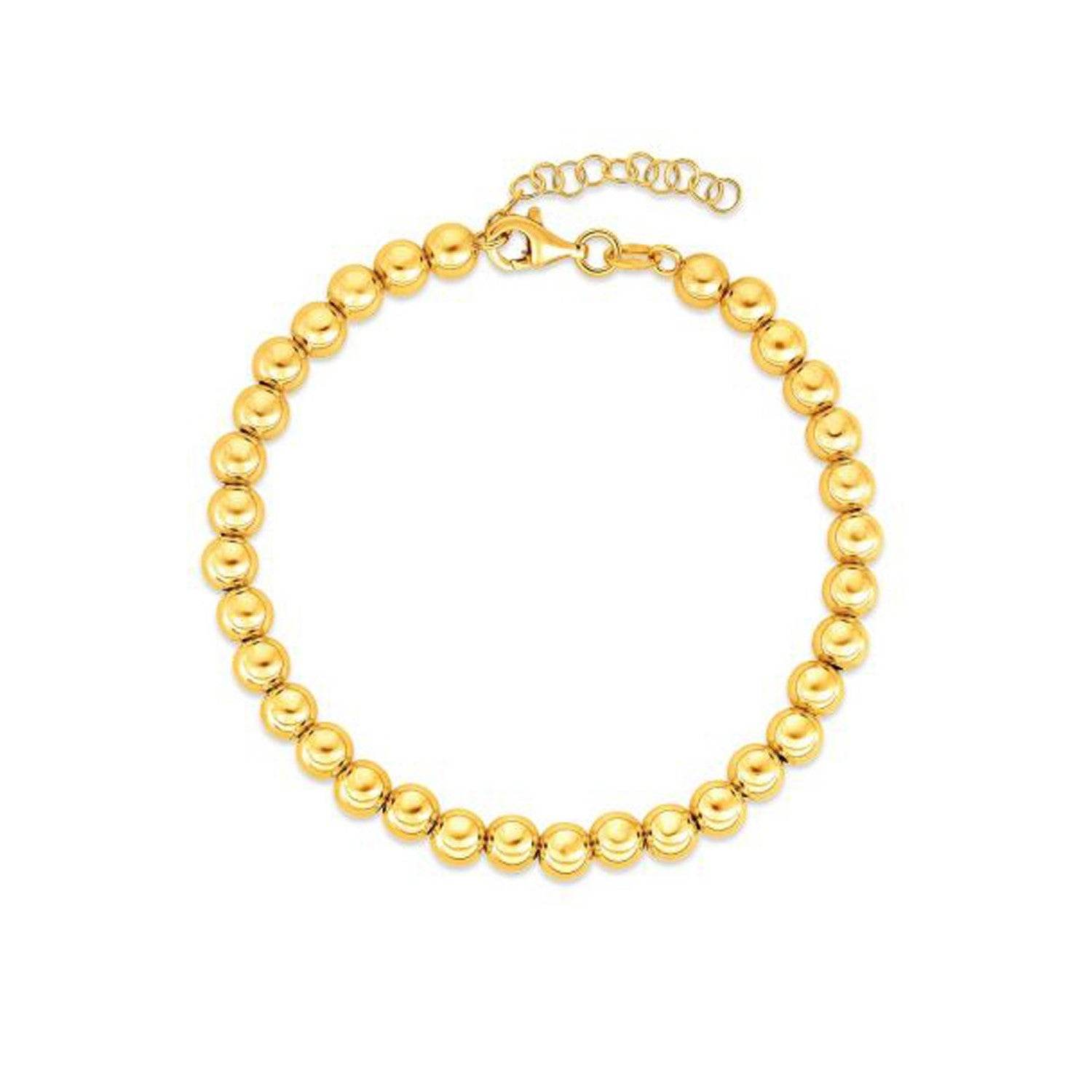 14k Yellow Gold Bead Chain Necklace(5mm) - Sable Gold