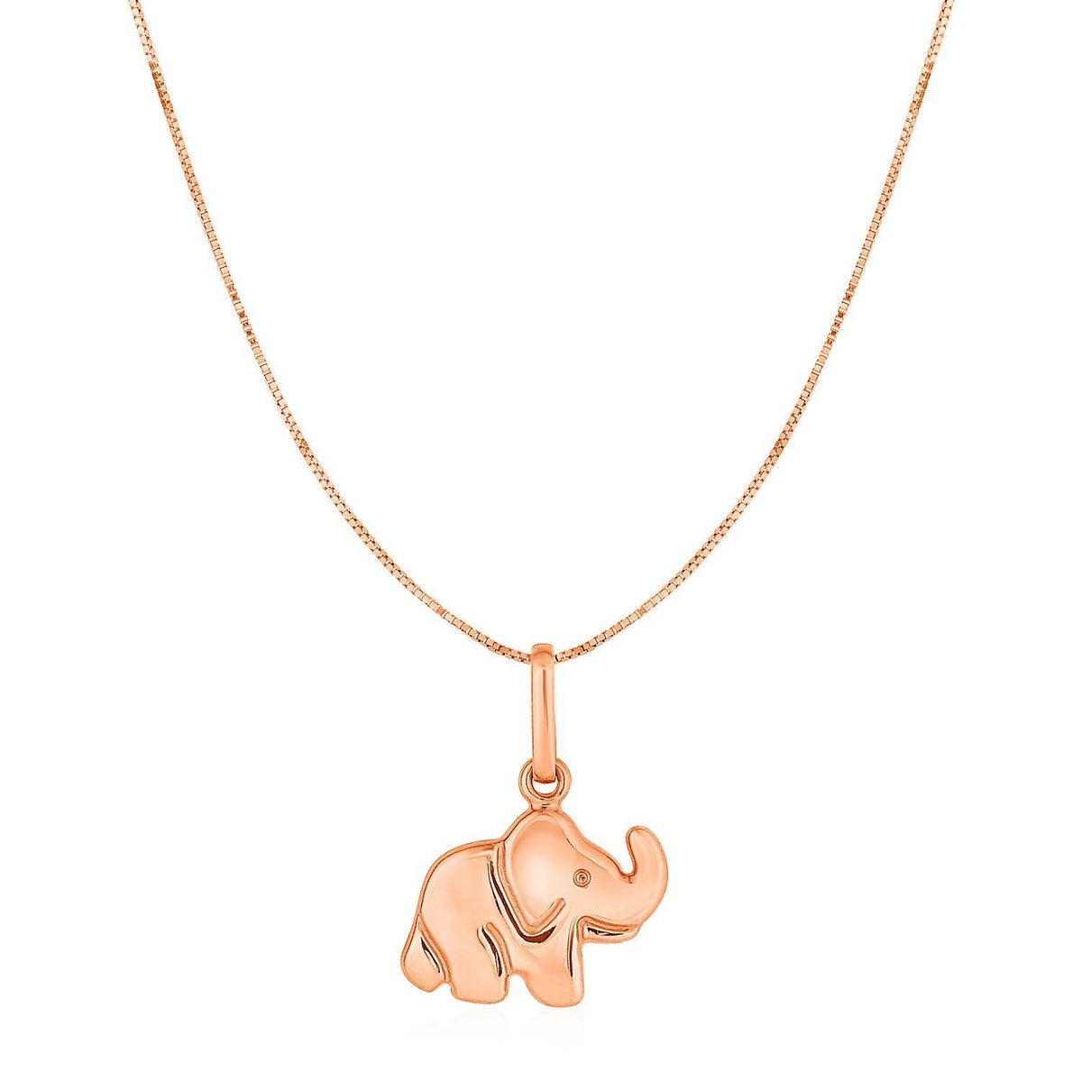 Elephant Pendant in 10k Rose Gold - Sable Gold