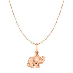 Elephant Pendant in 10k Rose Gold - Sable Gold