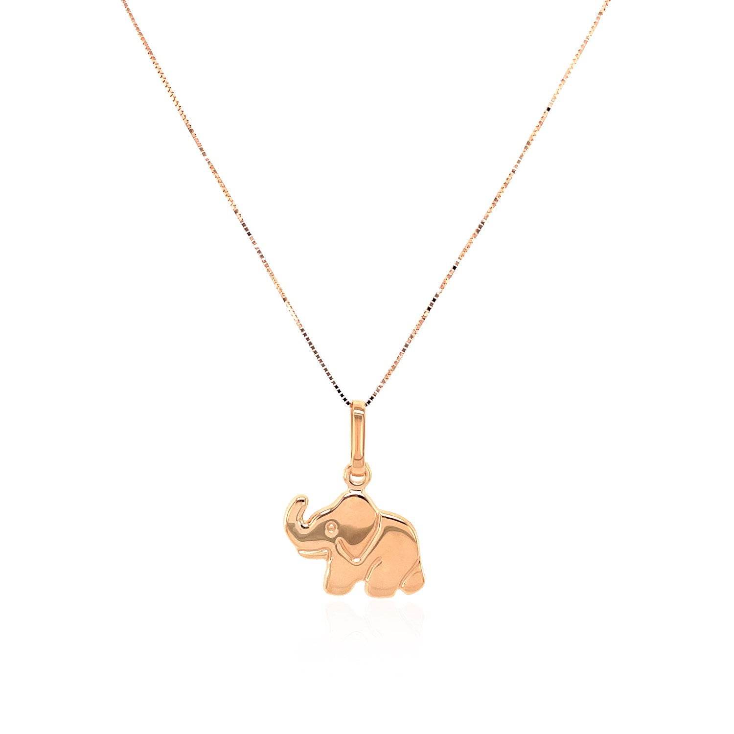 Elephant Pendant in 10k Rose Gold - Sable Gold