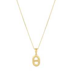 Polished Puff Mariner Link Necklace in 14K Yellow Gold - Sable Gold