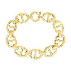 14k Yellow Gold High Polish Mariner Link Bracelet (13.80 mm) - Sable Gold