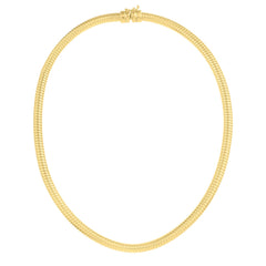 Tubogas Necklace in 14K Yellow Gold (5.00 mm)