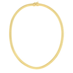 14k Yellow Gold Tubogas Necklace (5.00 mm) - Sable Gold