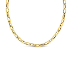 14k Yellow Gold French Cable Link Necklace (6mm) - Sable Gold