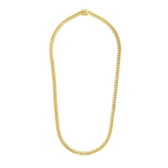 14k Yellow Gold Semi Solid Miami Cuban Chain (6.60 mm) - Sable Gold