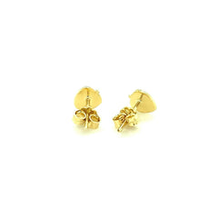 14k Yellow Gold Enameled Strawberry Childrens Earrings - Sable Gold