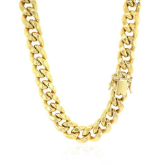 10k Yellow Gold Semi Solid Miami Cuban Chain (10.70 mm) - Sable Gold