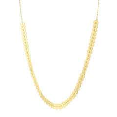 14k Yellow Gold Polished Heart Link Chain Necklace - Sable Gold