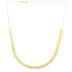 14k Yellow Gold Polished Heart Link Chain Necklace - Sable Gold