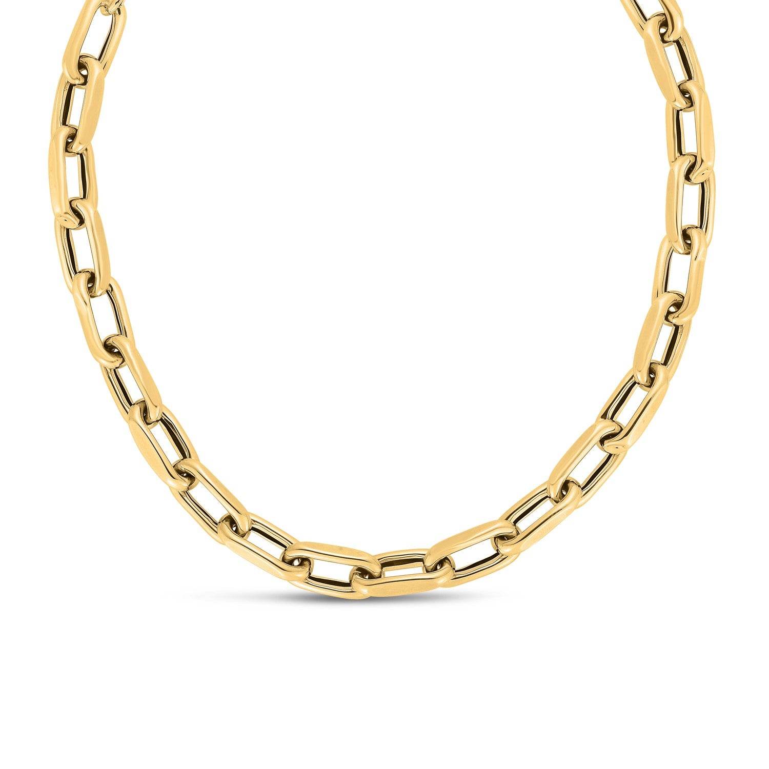 14k Yellow Gold French Cable Link Necklace (9mm) - Sable Gold