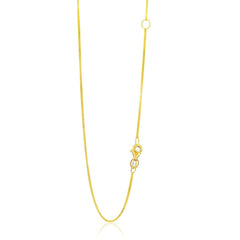 14k Yellow Gold Adjustable Box Chain (0.80 mm) - Sable Gold